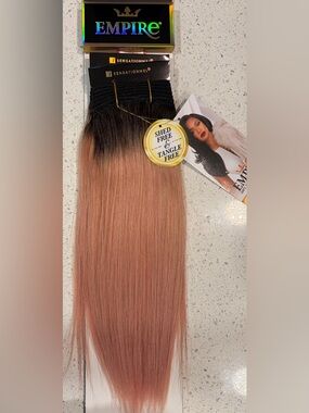 100% Human Hair Straight Hair -Rose gold Ombré Extensions. Tape in New in Bag